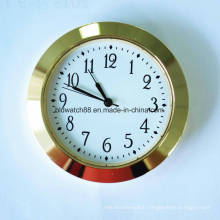 Promotional Quartz Clock Inserts Arabic Numbers Face Gold Tone